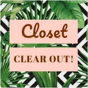 Clearing Out My Entire Closet. Items added Daily. Clearance Sale